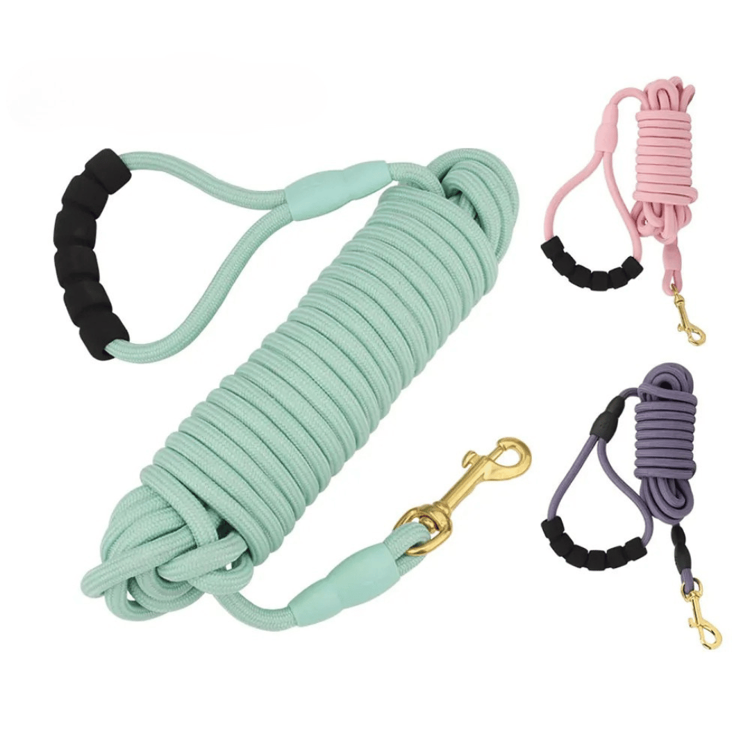 Long Dog Leash Soft Grip Handle