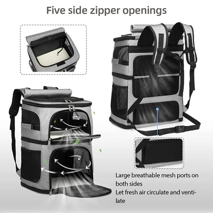 Pet Backpack Breathable For Cats Small Dogs