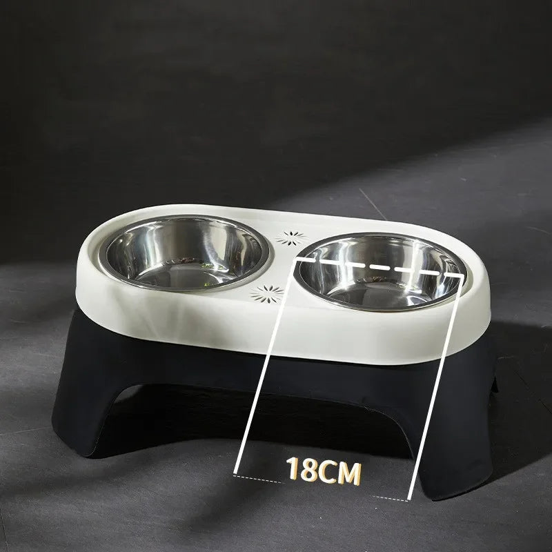 Stainless Steel Elevated Pet Feeder with Durable Bowls