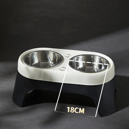 Stainless Steel Elevated Pet Feeder with Durable Bowls
