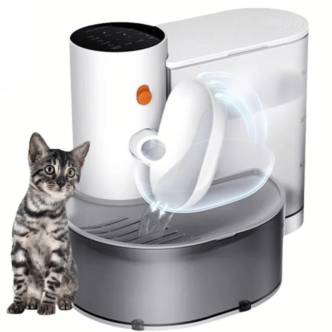 Pet Water Fountain Rechargeable Cat Bowl