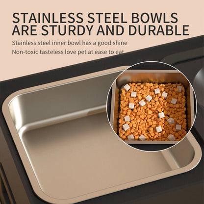 Stainless Steel Elevated Pet Feeder