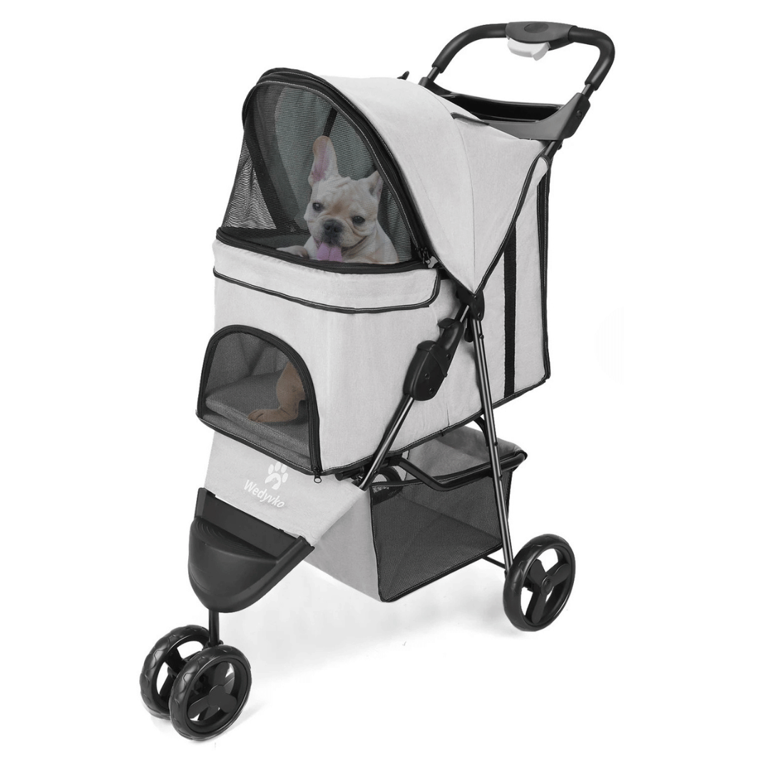 Pet Stroller Lightweight Large Storage Compartment