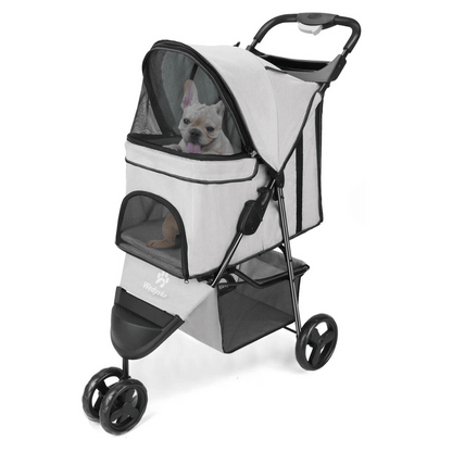 Pet Stroller Lightweight Large Storage Compartment