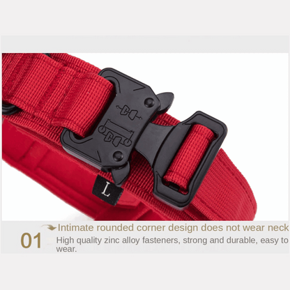 Tactical Dog Collar Durable Nylon Large Breed