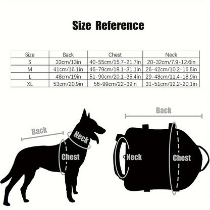 Durable Dog Training Vest With Pockets