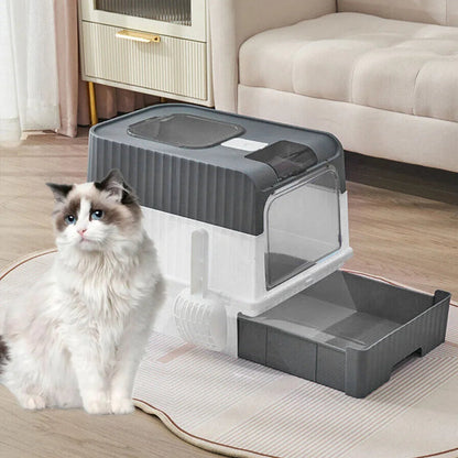 Hidden Cat Litter Box Easy Clean Tray