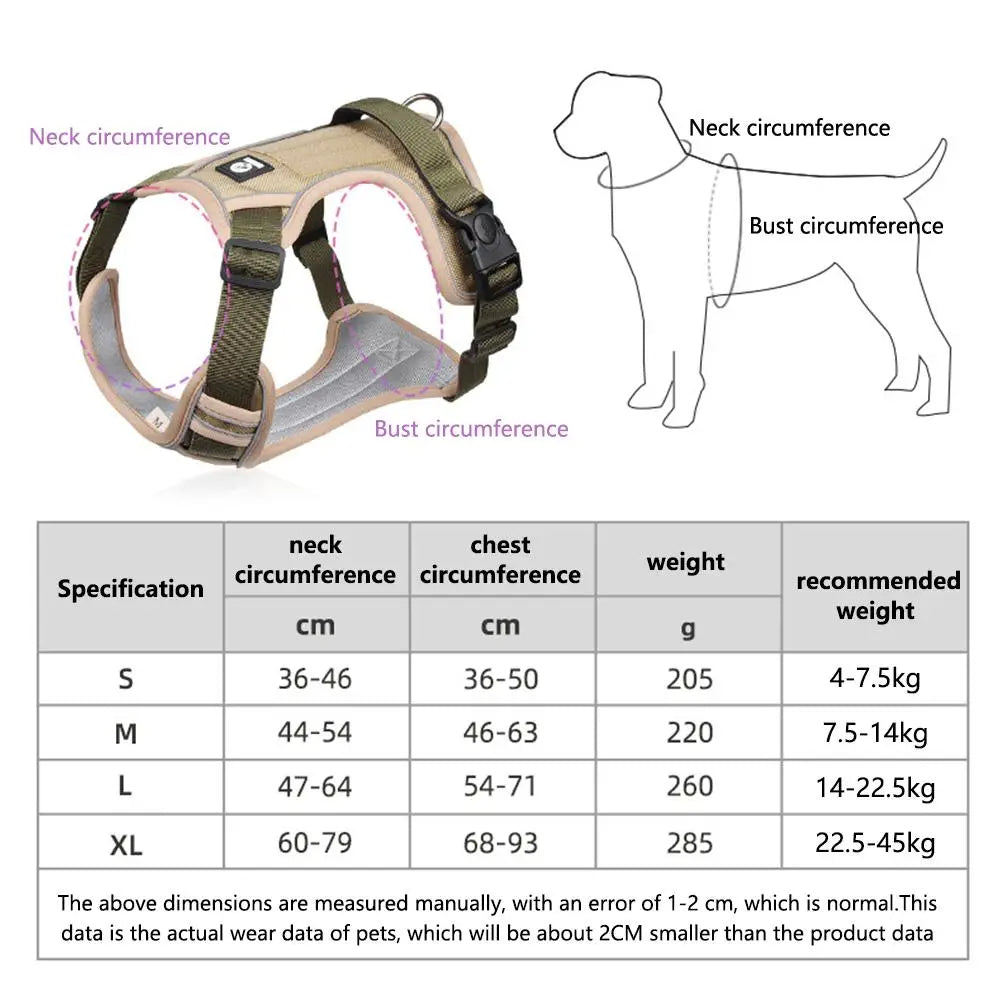 Dog Walking Harness Vest Comfortable Control