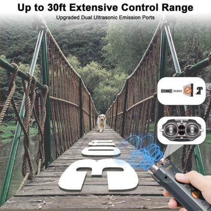 Portable Anti Bark Dog Trainer LED Flashlight