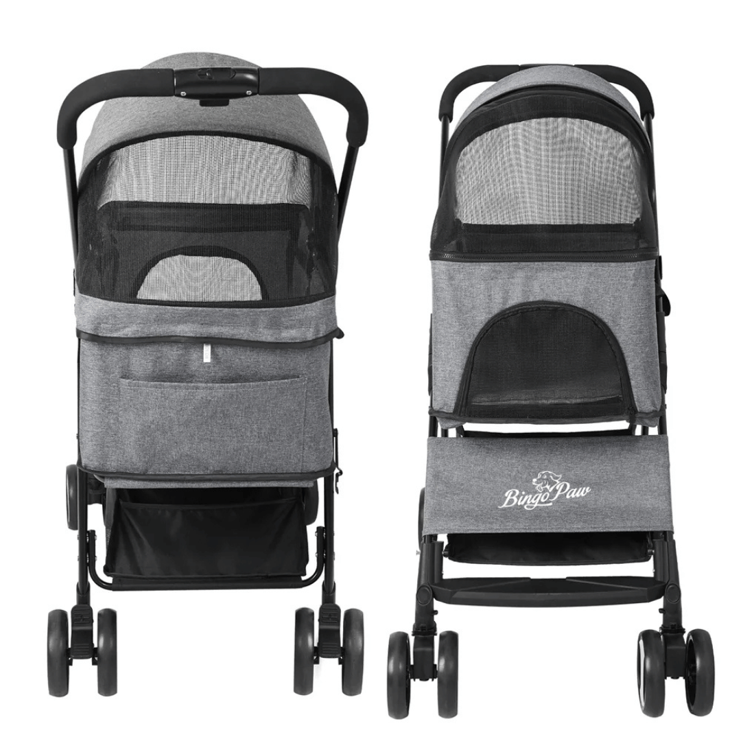 Pet Stroller Detachable Carrier Car Seat