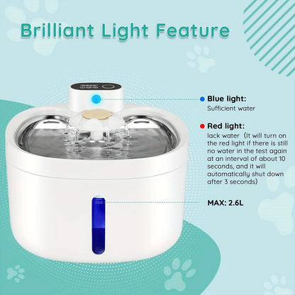 Pet Water Dispenser Automatic Refill for Cats Dogs