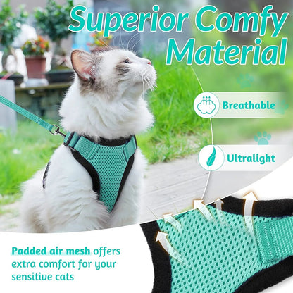 Cat Harness Leash Set Breathable Comfortable