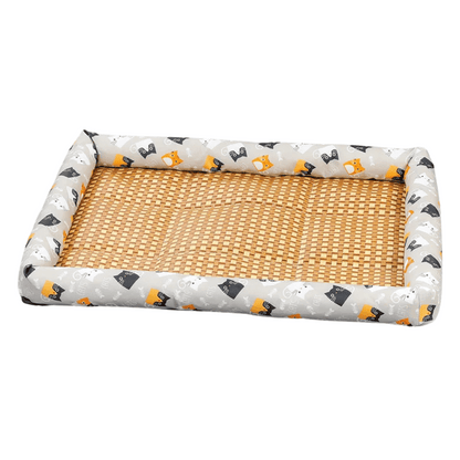 Wicker Pet Bed for Dogs and Cats Comfortable