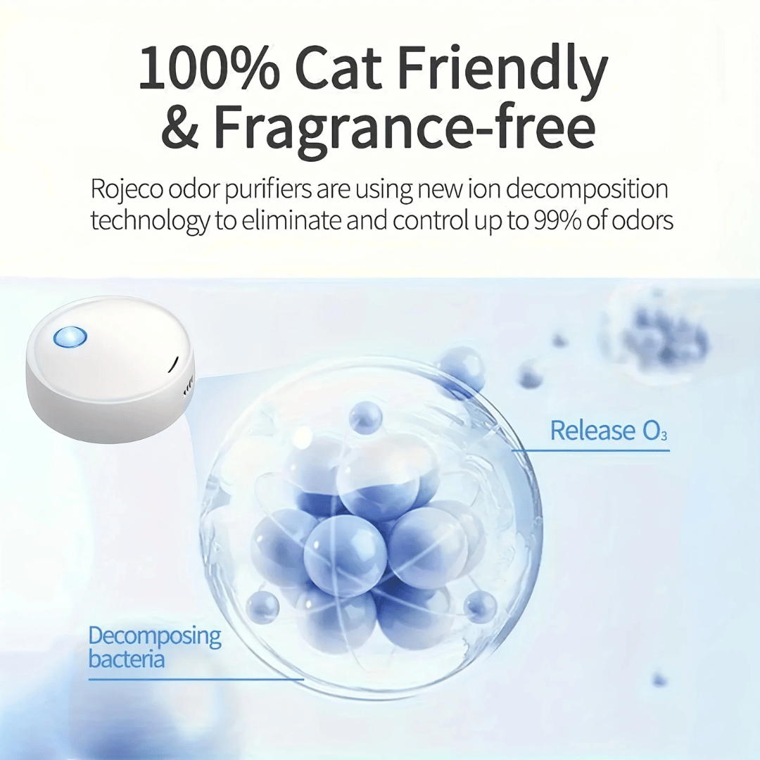 Pet Litter Box Odor Remover With USB Charger