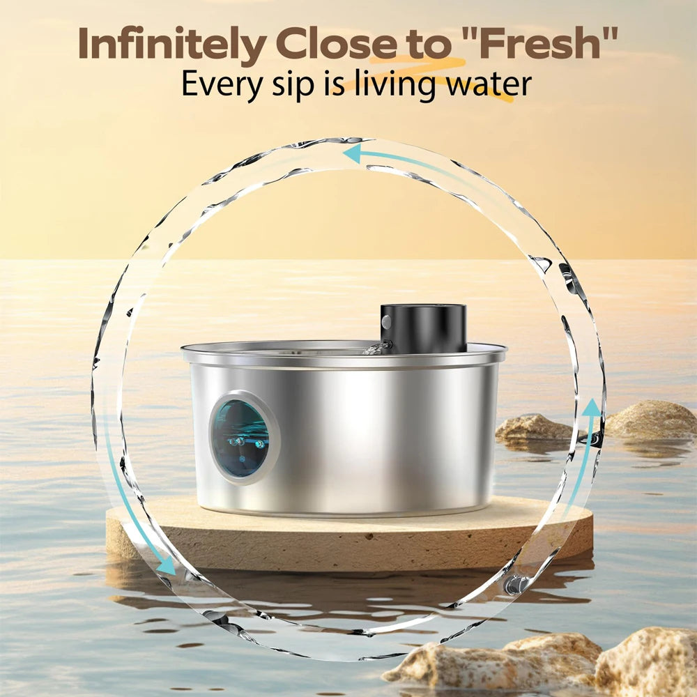 Automatic Cat Water Fountain Dispenser Silent