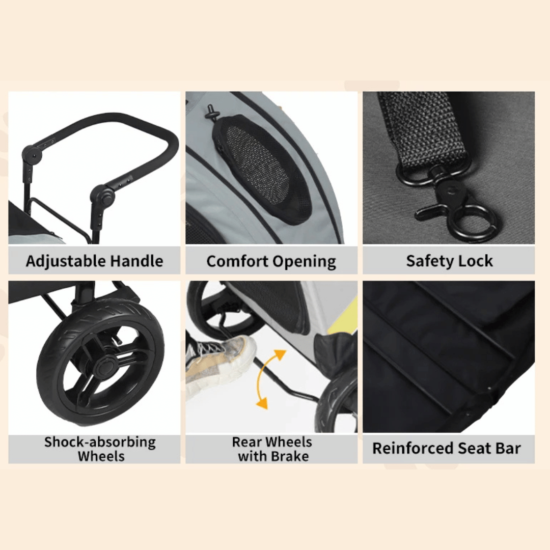 Pet Stroller Carrier Small Dogs
