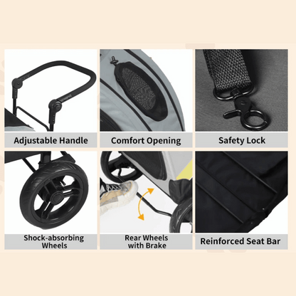 Pet Stroller Carrier Small Dogs