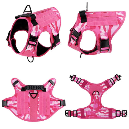 Camo Dog Harness Vest Outdoor