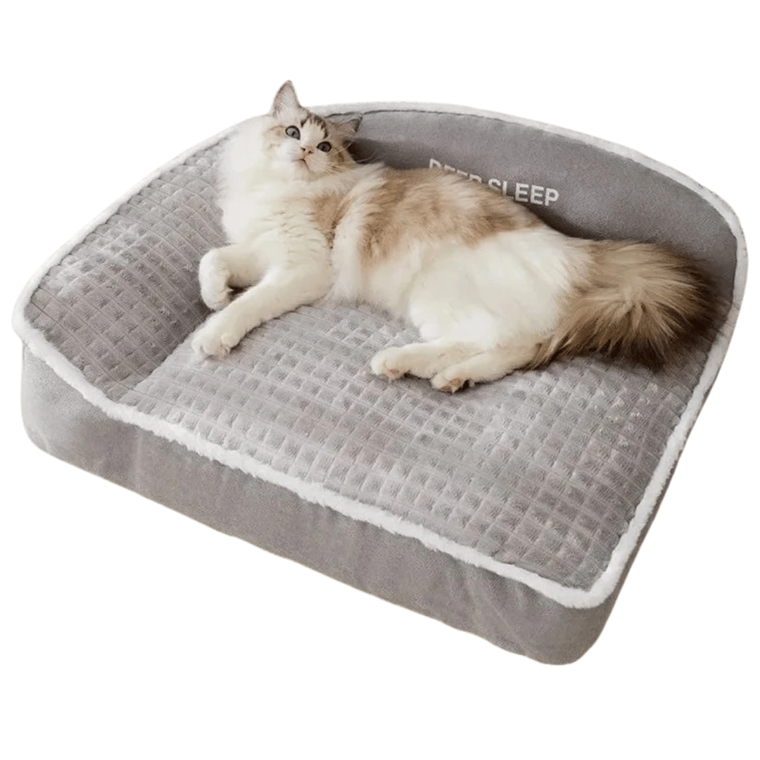 Pet Plush Dog Bed Removable Washable Cover