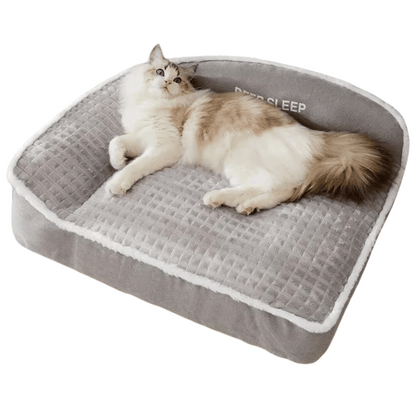 Pet Plush Dog Bed Removable Washable Cover
