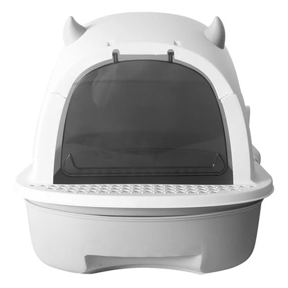 Cat Litter Box Sliding Door Easy Clean