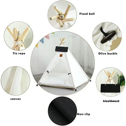 Small Pet Teepee House Soft Washable Pad