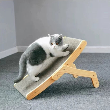 Wooden Cat Scratcher Adjustable Post