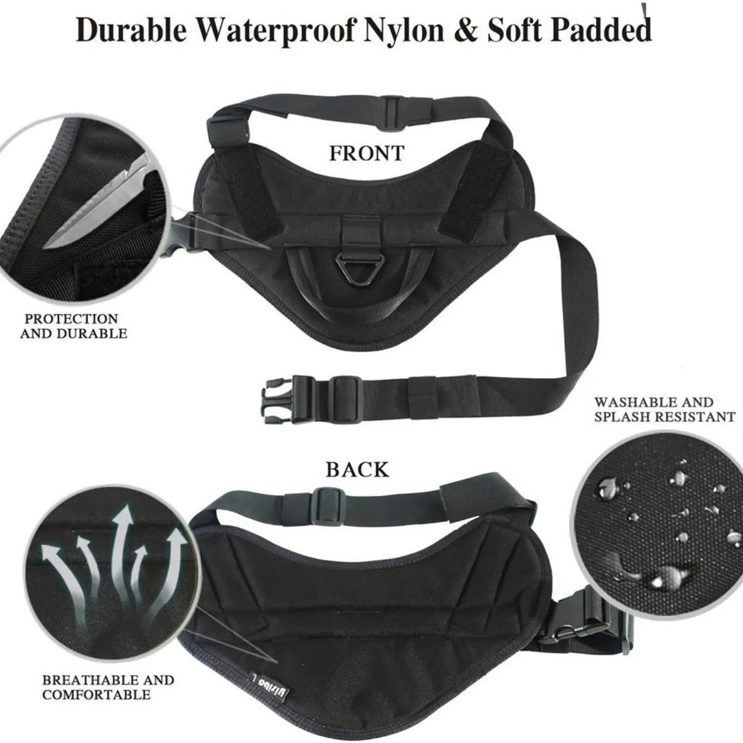 Large Dog Harness Padded Vest Comfortable