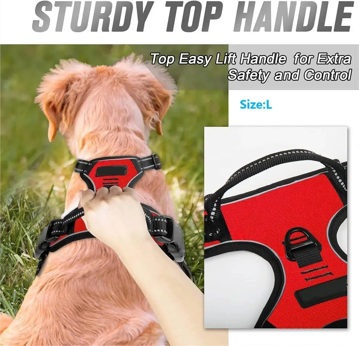 Puppy Walking Harness Reflective Safety Straps