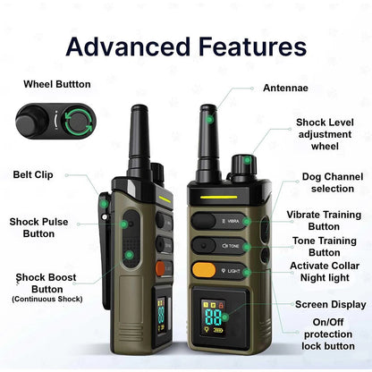 Long Range Remote Dog Training Collar Large Breed