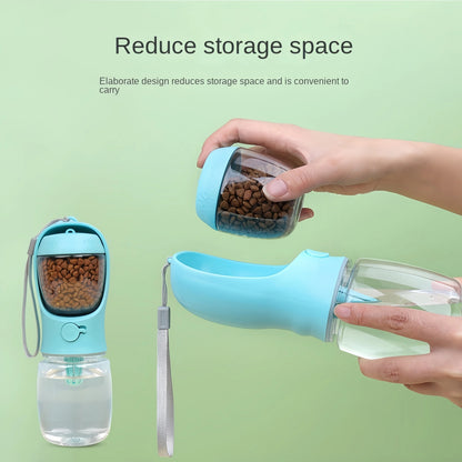 Portable Dog Water Bottle Food Container