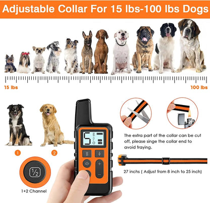5-Level Dog Training Collar & Remote | 3 Modes up to 500m Range 8