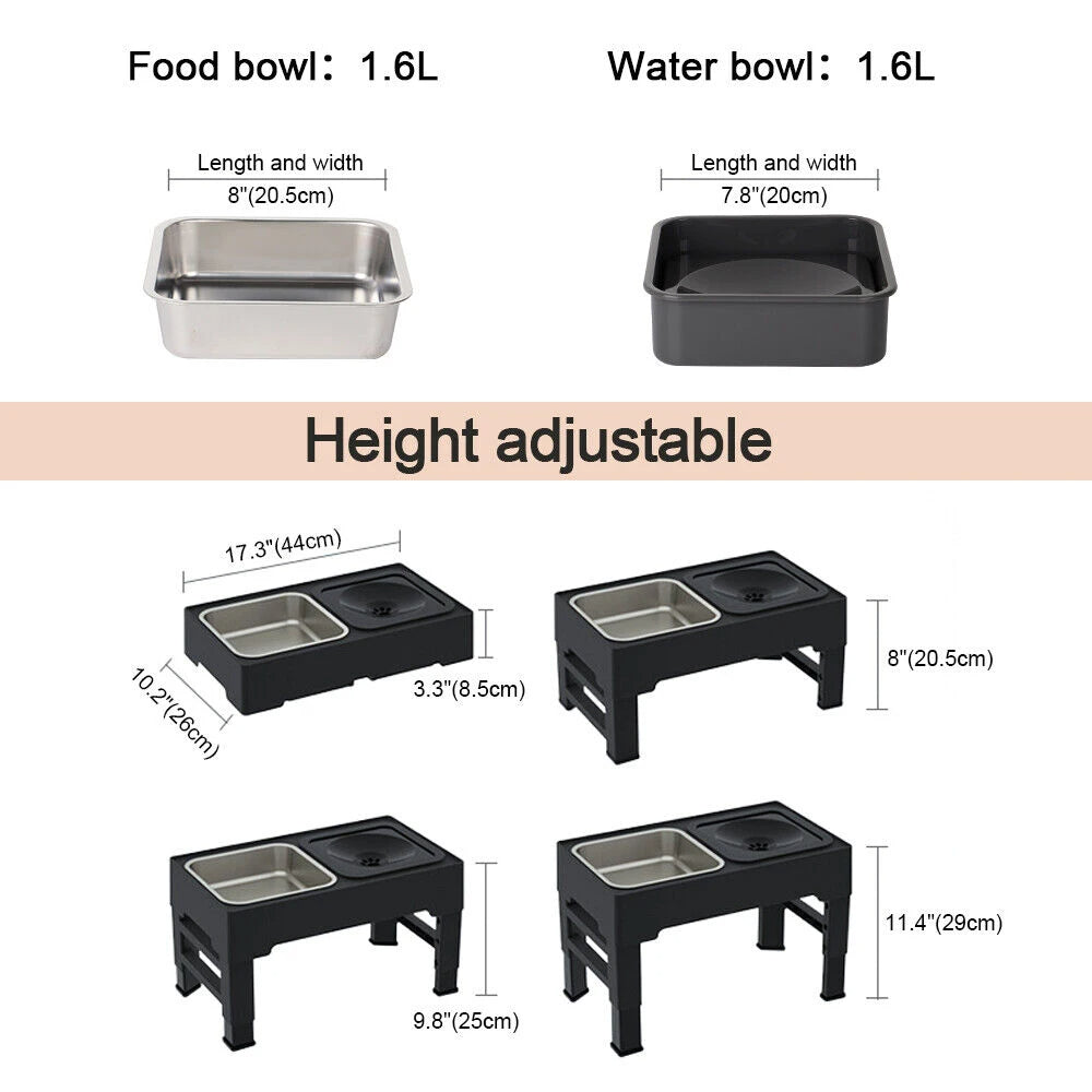Stainless Steel Elevated Pet Feeder