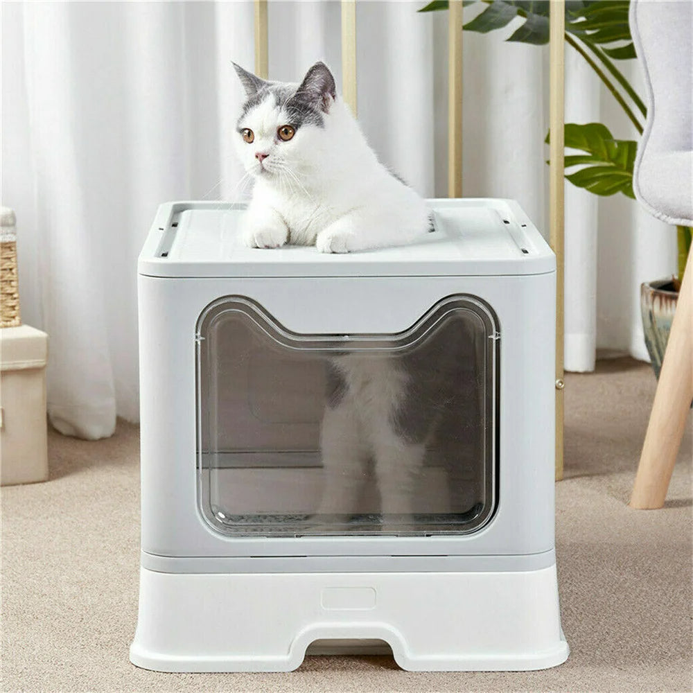 Hidden Cat Litter Box Odor Control Gray