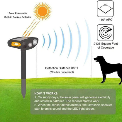 Solar Powered Yard Pest Repeller