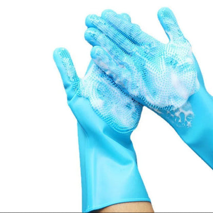 Pet Grooming Gloves Waterproof Easy Bathing