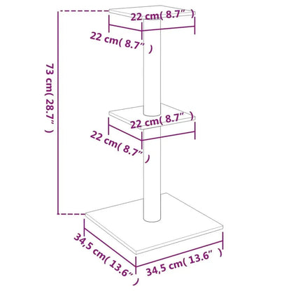 Cat Tower Scratcher 2 Shelf Neutral Color