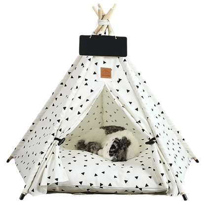 Small Pet Teepee House Soft Washable Pad - Pupporia