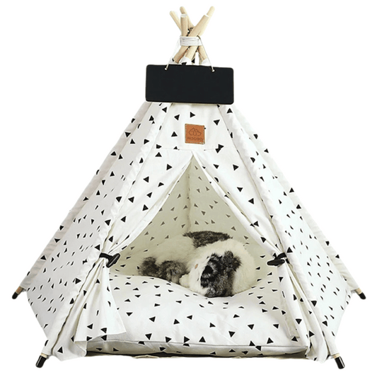 Small Pet Teepee House Soft Washable Pad - Pupporia
