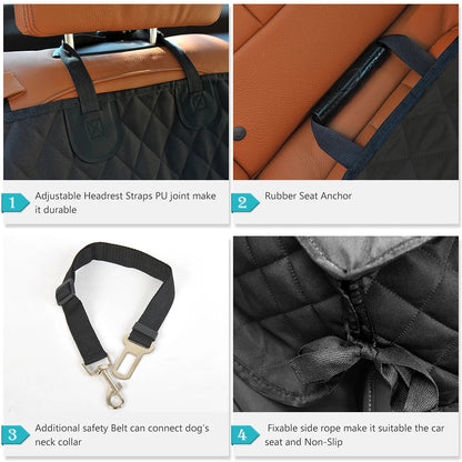 Pet Car Seat Cover Durable Waterproof Back Seat Protector
