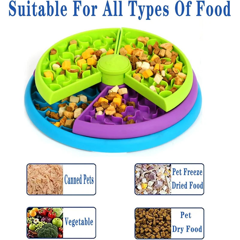 Slow Feed Dog Bowl Interactive Fun Healthy Meals