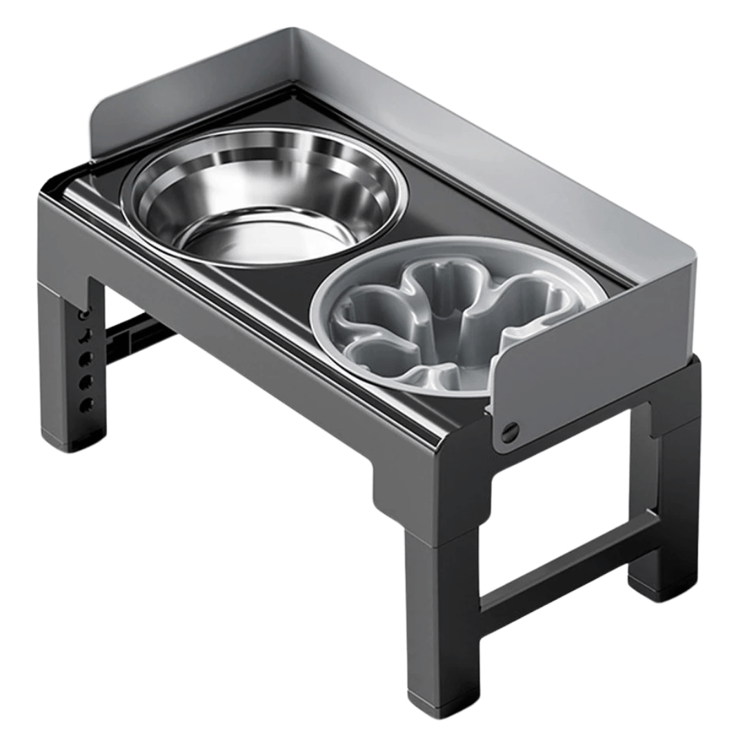 Stainless Steel Elevated Pet Feeder Slow Feed Bowl