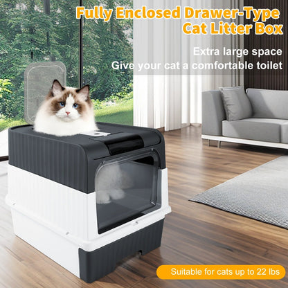 Hidden Cat Litter Box Easy Clean Tray