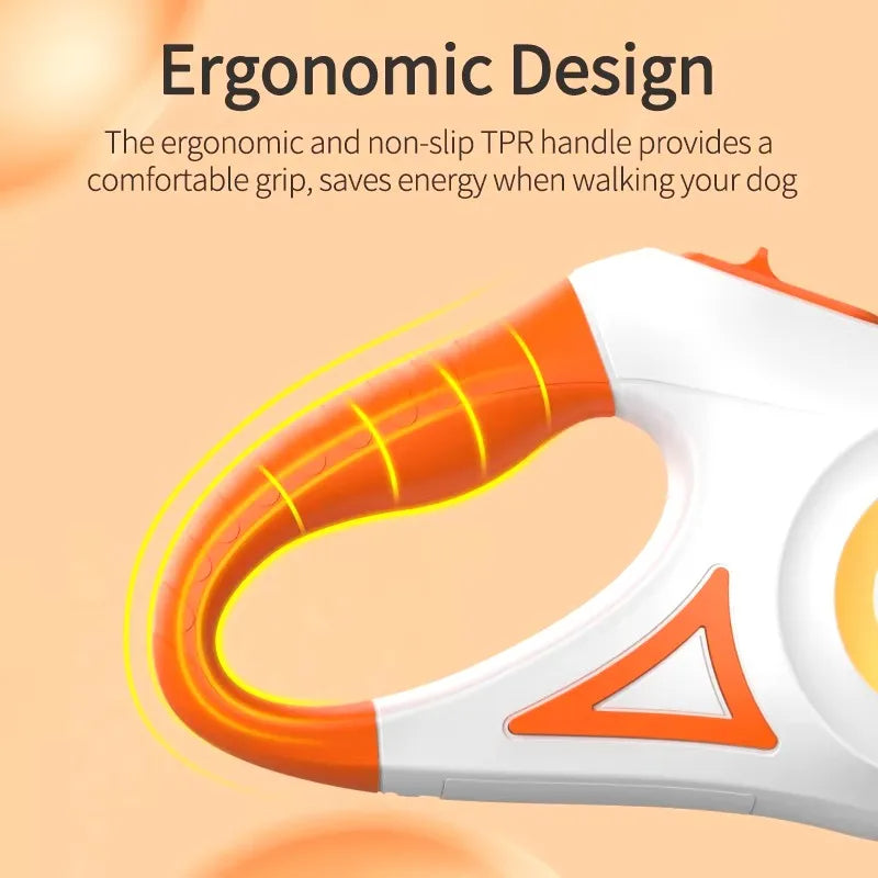 Adjustable Pet Leash With Flashlight Comfort Grip