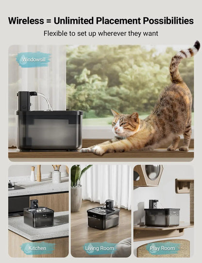 Pet Water Fountain Stainless Steel Automatic Sensor