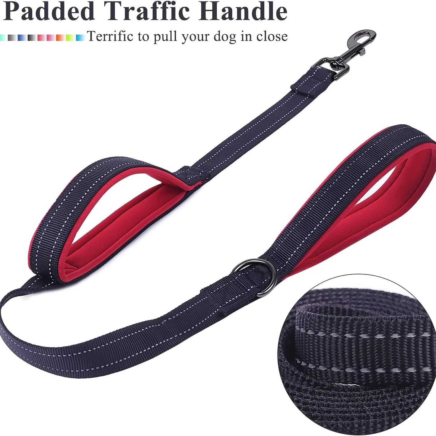 Durable Pet Leash Soft Grip Handle