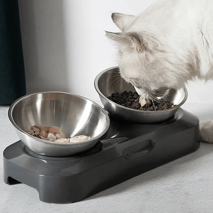 Adjustable Pet Feeder Stainless Steel Food Bowls