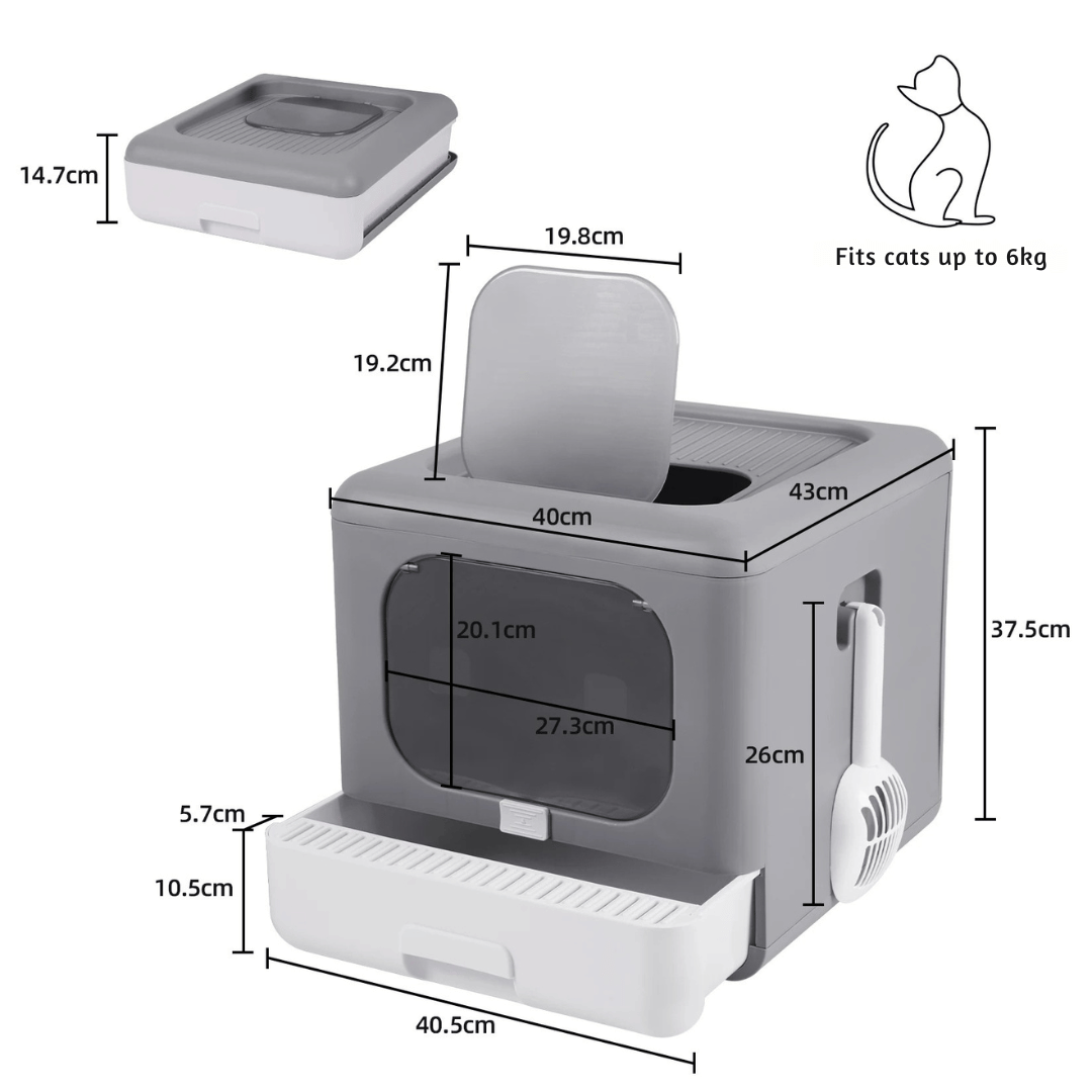 Hidden Cat Litter Box Easy Clean Removable Tray