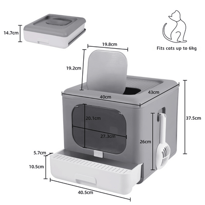 Hidden Cat Litter Box Easy Clean Removable Tray