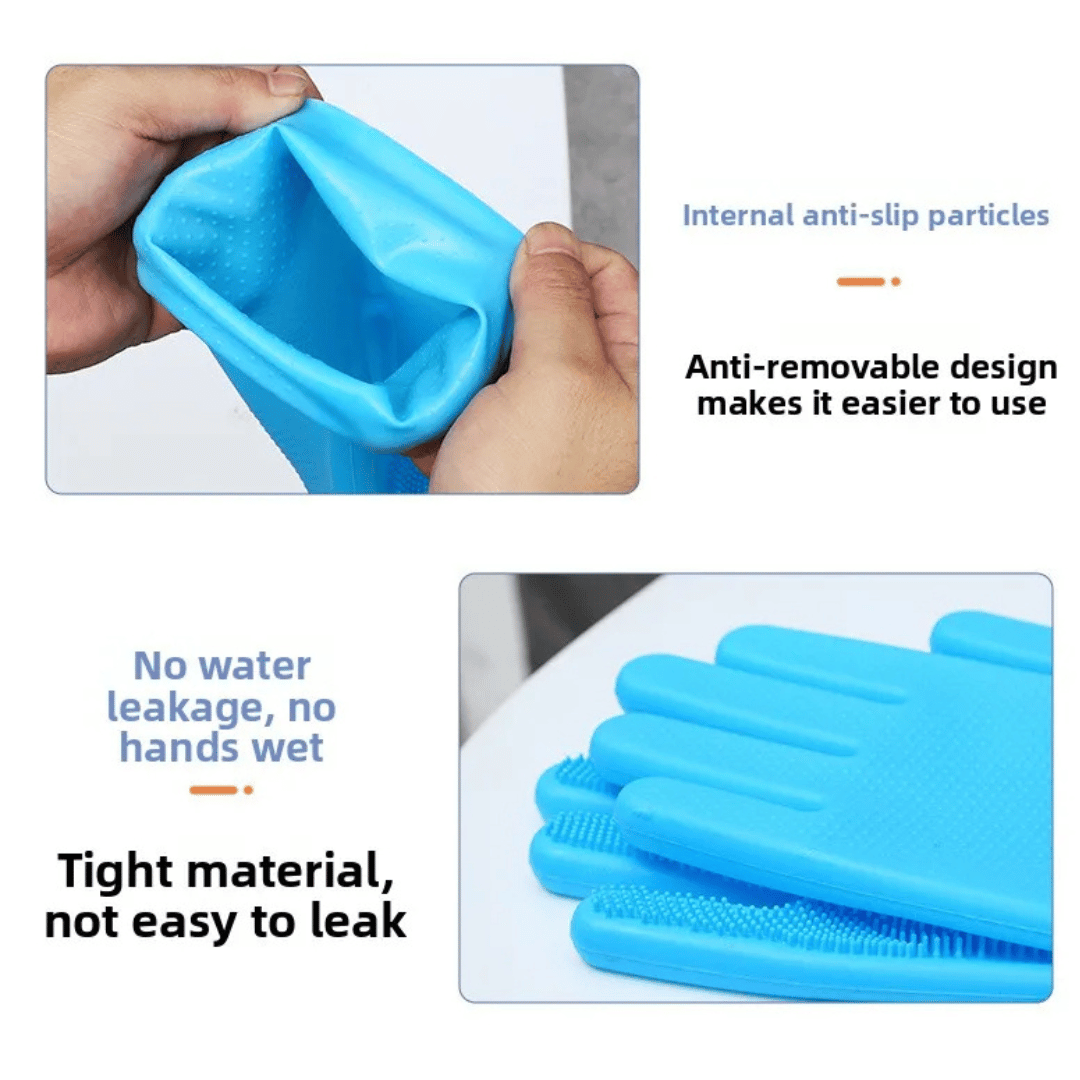 Pet Grooming Gloves Waterproof Easy Bathing